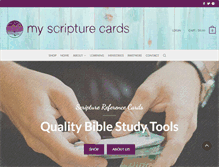 Tablet Screenshot of myscripturecards.com